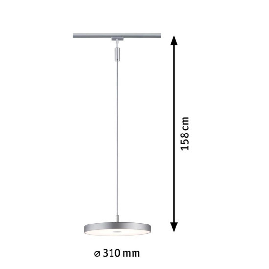 Ripplamp 3-Step-Dim matt kroom HILDOR
