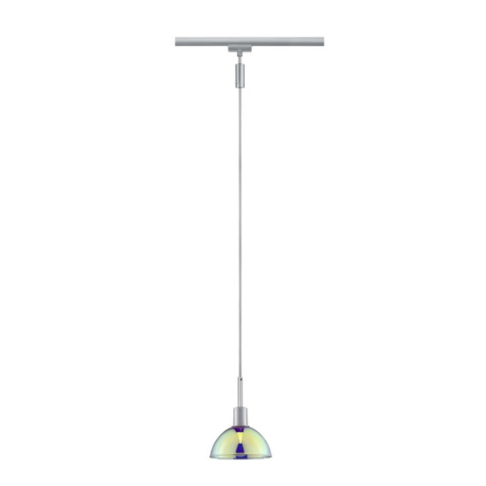 Pendant E14 20W chrome matt/Dichroic SARRASANI