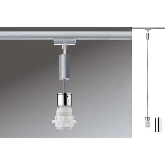 Siinivalgusti rippuv matt kroom E27 20W EASY BASIC