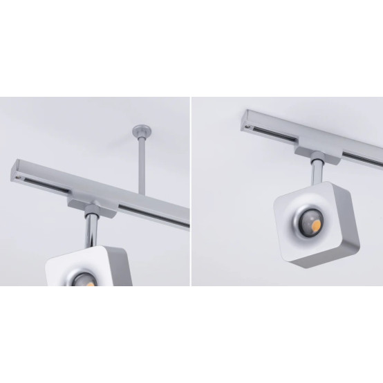 Gaismekļu sliedes balsts matēts hroms