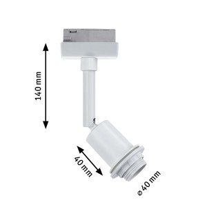 Spot-valaisin valkoinen E14 DECO SYSTEM