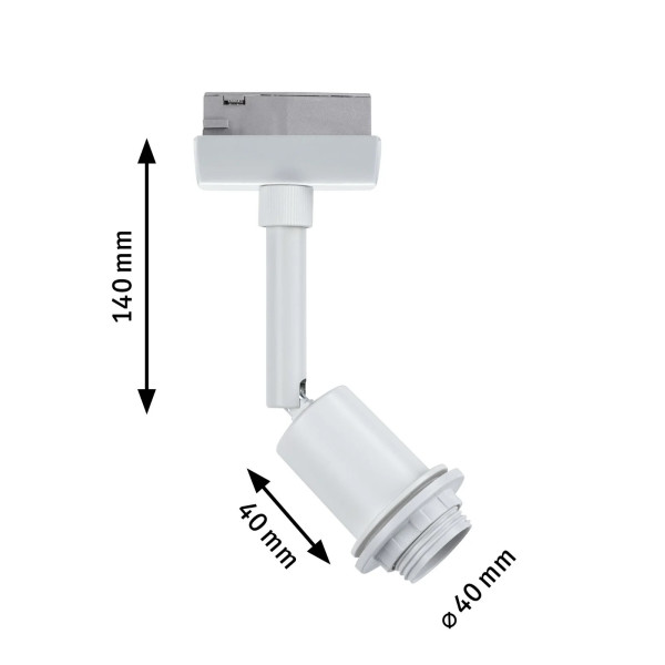 Spot-valaisin valkoinen E14 DECO SYSTEM