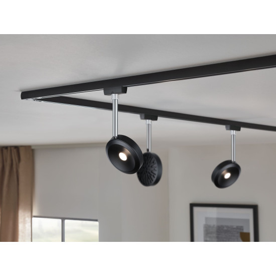 Kiskovalaisin 230V LED 5W mattamusta DISCUS