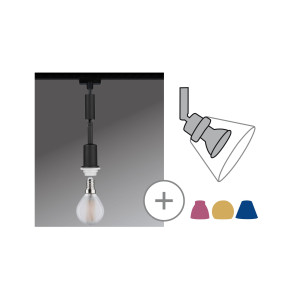 Track light hanging black 20W E14 230V DECO SYSTEM Track light hanging black 20W E14 230V DECO SYSTEM