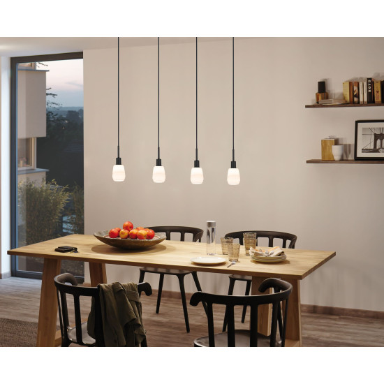 Riippuvalaisin mattamusta 20W E14 230V DECO SYSTEM