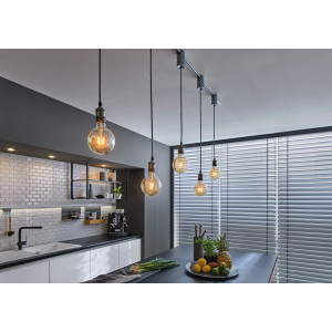 Universāls matēta hroma iekarināma gaismekļa adapteris