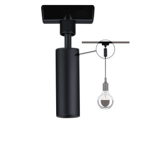 Universālais iekarināma gaismekļa adapteris melns