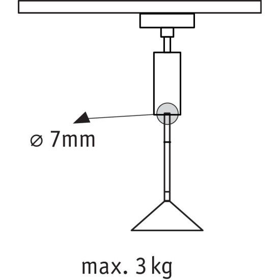Universaalne valge riputatava valgusti adapter