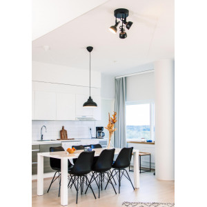 Kattovalaisin 3x40W musta TEODOR