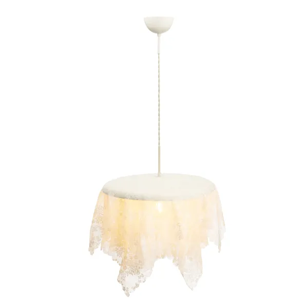 Ripplamp Ø45 cm valge MANCIA
