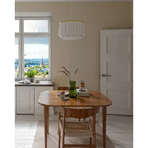 Ripplamp valge OPHELIA