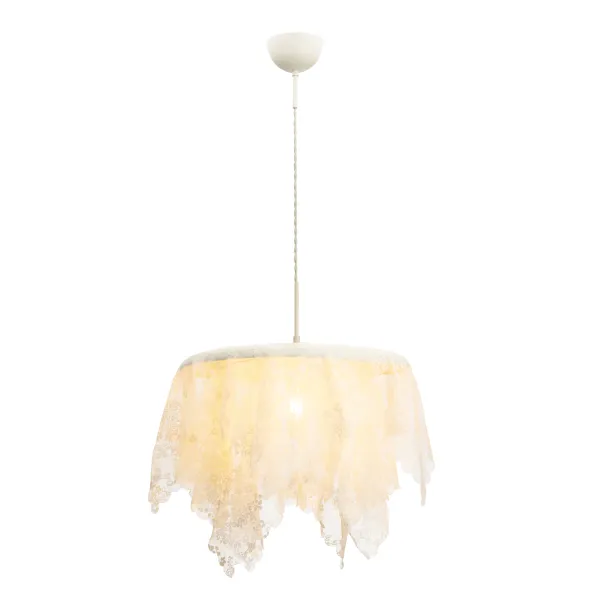 Ripplamp Ø45 cm valge MANCIA