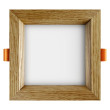 Recessed LED light SQUARE WOODLINE 120x120 6W IP20 4000K 558lm Oak