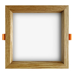 Recessed LED light SQUARE WOODLINE 170x170 12W IP20 3000K 1179lm Oak