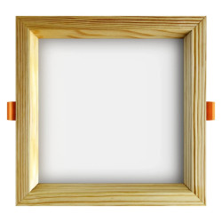 Recessed LED light SQUARE WOODLINE 170x170 12W IP20 3000K 1179lm Pine