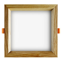 Recessed LED light SQUARE WOODLINE 120x120 6W IP20 3000K 525lm Ash