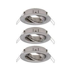 Recessed luminaire Spot swivelling max. 3x10W Brushed iron 230 V