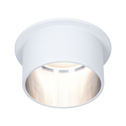 Recessed luminaire LED 6W Matt white#Brushed iron IP44 GIL