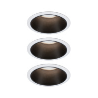 Recessed luminaire black reflector LED 3x6.5W 3-step dimmable COLE