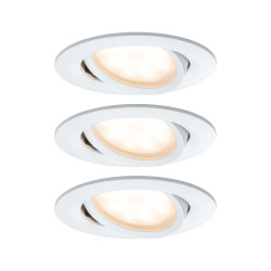 SmartHome LED recessed luminaire Coin 5.5 W iron 3-piece set tunable white BLUETOOTH