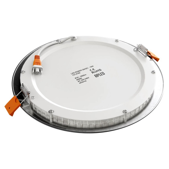Įleidžiamas šviestuvas RONDO 18W IP40 4000K 1800 lm standartinis matinis chromas