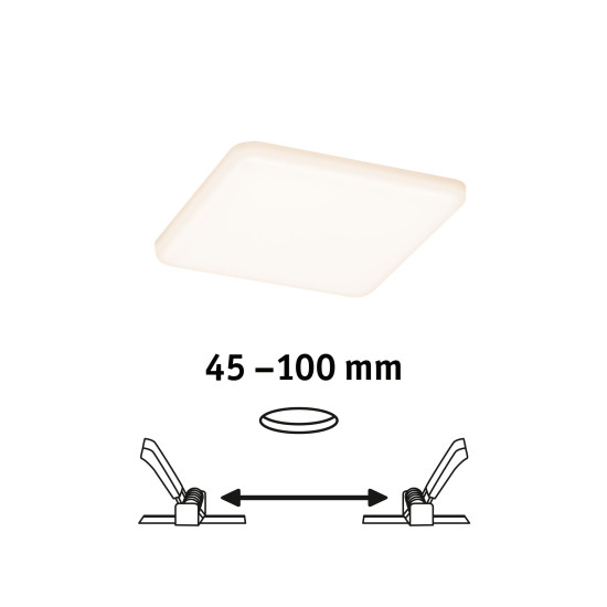 Süvistatav LED paneel IP44 125x125mm 8,5W VELUNA VARIFIT