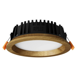 Upotettava LED-valaisin RONDO WOODLINE 148 6W IP20 4000K 631 lm Tammi