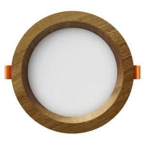 Upotettava LED-valaisin RONDO WOODLINE 148 6W IP20 4000K 631 lm Tammi