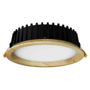 Įleidžiamas LED šviestuvas RONDO WOODLINE 206 12W IP20 4000K 1360 lm Pušis