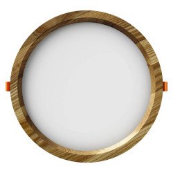 Įleidžiamas LED šviestuvas RONDO WOODLINE 264 18W IP20 4000K 2121 lm Ąžuolas