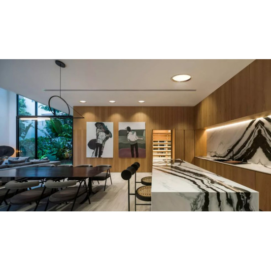 Įleidžiamas LED šviestuvas RONDO WOODLINE 264 18W IP20 3000K 1986 lm Ąžuolas