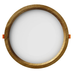 Įleidžiamas LED šviestuvas RONDO WOODLINE 264 18W IP20 4000K 2121 lm Ąžuolas