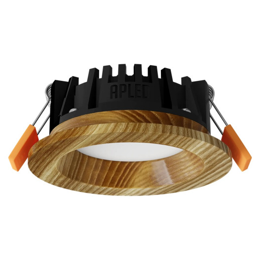 Įleidžiamas LED šviestuvas RONDO WOODLINE 90 3W IP20 3000K 176lm uosis