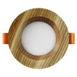Įleidžiamas LED šviestuvas RONDO WOODLINE 90 3W IP20 3000K 176lm uosis