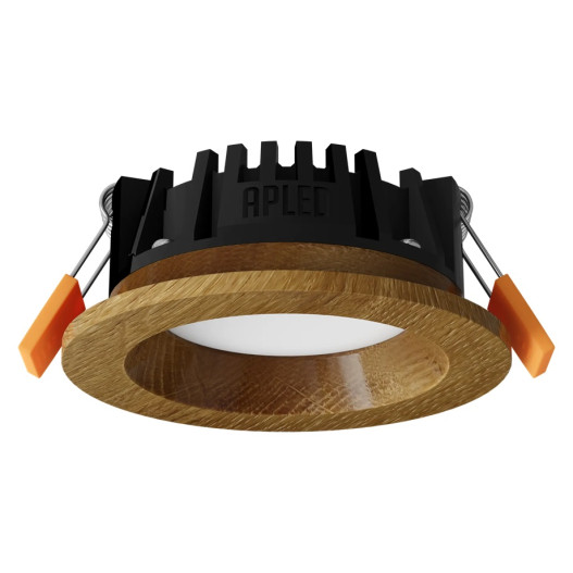 Įleidžiamas LED šviestuvas RONDO WOODLINE 90 3W IP20 4000K 195 lm Ąžuolas