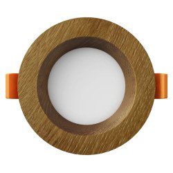 Įleidžiamas LED šviestuvas RONDO WOODLINE 90 3W IP20 3000K 176lm Ąžuolas