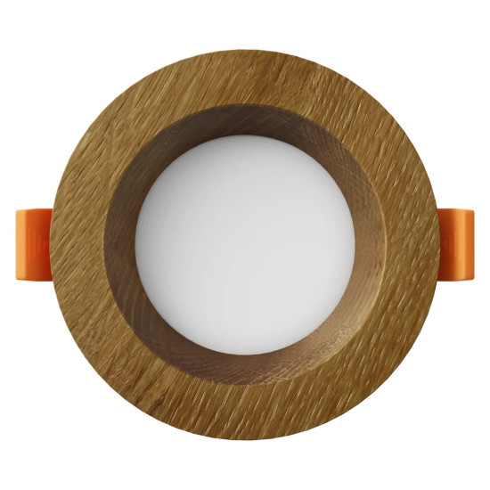 Įleidžiamas LED šviestuvas RONDO WOODLINE 90 3W IP20 4000K 195 lm Ąžuolas