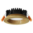 Įleidžiamas LED šviestuvas RONDO WOODLINE 90 3W IP20 4000K 195 lm Pušis