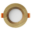 Įleidžiamas LED šviestuvas RONDO WOODLINE 90 3W IP20 4000K 195 lm Pušis