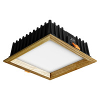 Recessed LED light SQUARE WOODLINE 120x120 6W IP20 4000K 558lm Ash Recessed LED light SQUARE WOODLINE 120x120 6W IP20 4000K 558lm Ash