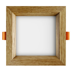 Recessed LED light SQUARE WOODLINE 120x120 6W IP20 4000K 558lm Oak Recessed LED light SQUARE WOODLINE 120x120 6W IP20 4000K 558lm Oak