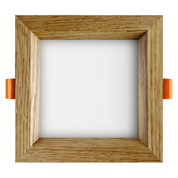 Recessed LED light SQUARE WOODLINE 120x120 6W IP20 4000K 558lm Oak Recessed LED light SQUARE WOODLINE 120x120 6W IP20 4000K 558lm Oak