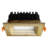 Recessed LED light SQUARE WOODLINE 90x90 3W IP20 3000K 187lm Ash Recessed LED light SQUARE WOODLINE 90x90 3W IP20 3000K 187lm Ash