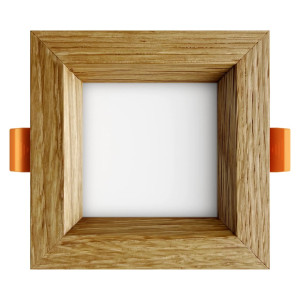 Įleistinis LED šviestuvas SQUARE WOODLINE 90x90 3W IP20 3000K 187 lm Ąžuolas