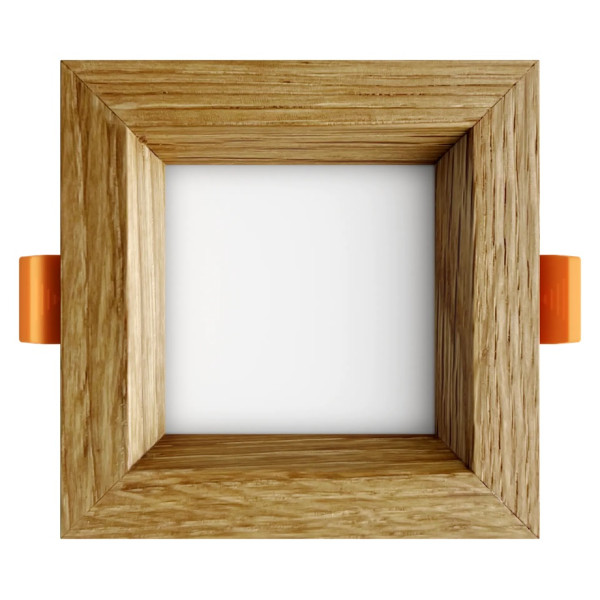 Įleistinis LED šviestuvas SQUARE WOODLINE 90x90 3W IP20 3000K 187 lm Ąžuolas