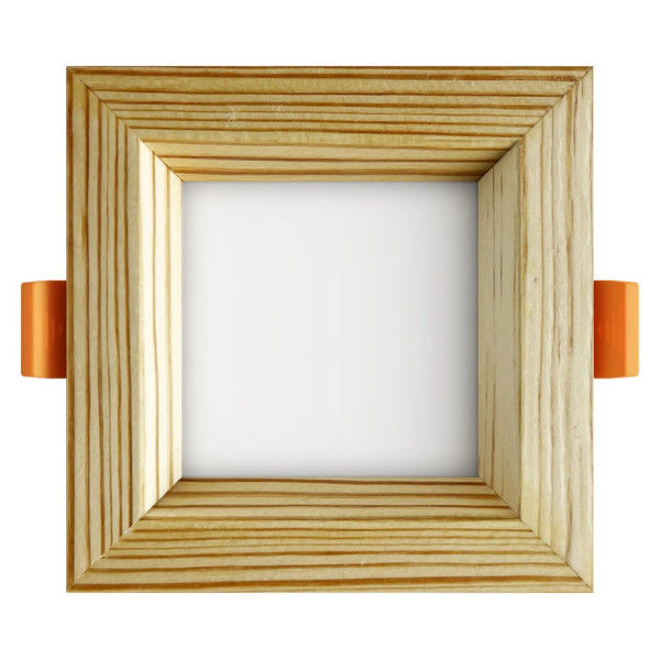 Recessed LED light SQUARE WOODLINE 90x90 3W IP20 3000K 187lm Pine Recessed LED light SQUARE WOODLINE 90x90 3W IP20 3000K 187lm Pine