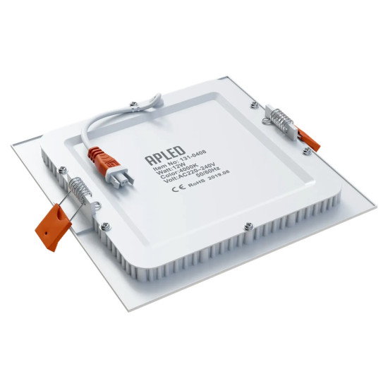 Įleidžiamas šviestuvas SQUARE 12W IP40 4000K 1100 lm standartinė balta