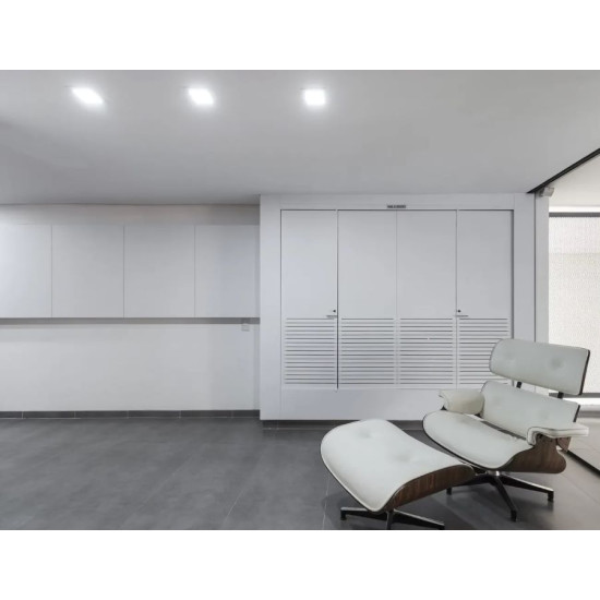 Įleidžiamas šviestuvas SQUARE 12W IP40 4000K 1100 lm standartinė balta