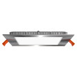 Įleistas šviestuvas SQUARE 12W IP40 3000K 1100 lm sidabro spalvos