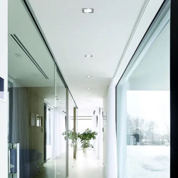 Upotettava alasvalo SQUARE 6W IP40 4000K 550lm standard hopea